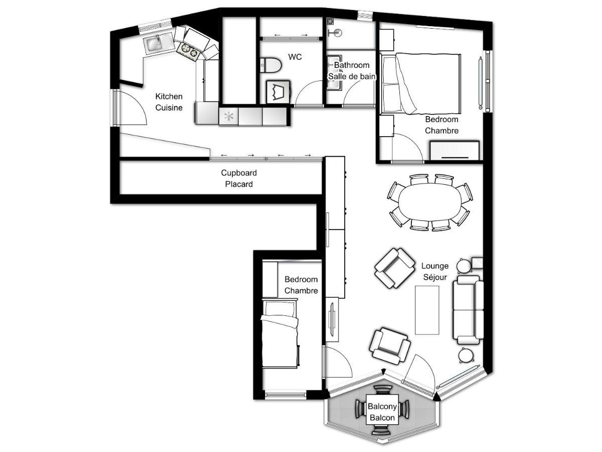 Le Beausite C Apartment - Chamonix All Year Buitenkant foto
